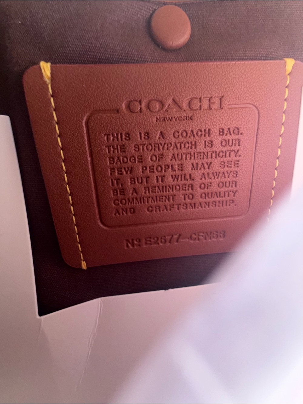 Coach Rhyder 38 Dark Chocolate NWT CFN68 - Picture 9 of 15